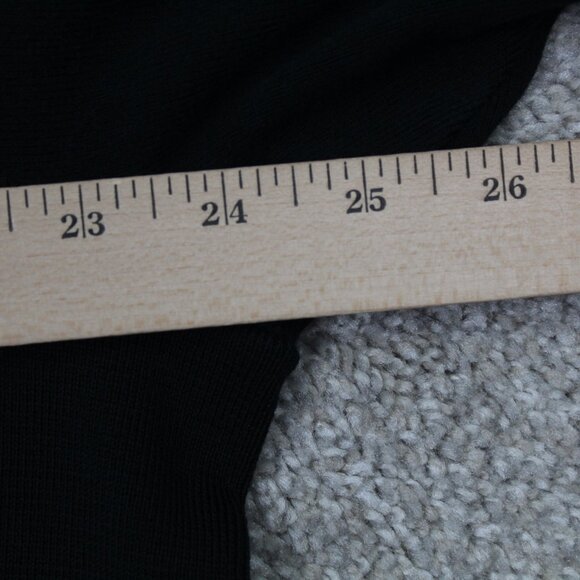 Banana Republic Sweatshirt Adult XL Black 1/4 Zip Mock Neck L/S Stretch Sweater - Picture 11 of 13